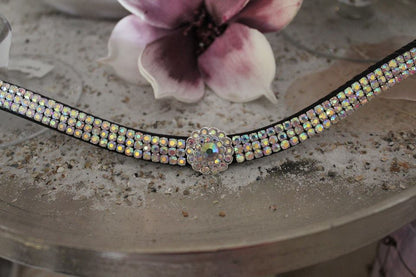 Frontal fleur strass 