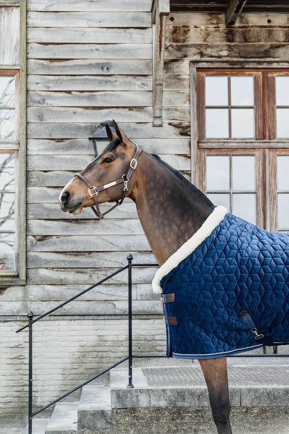 Kentucky Velvet Presentation Blanket 160g - Navy blue