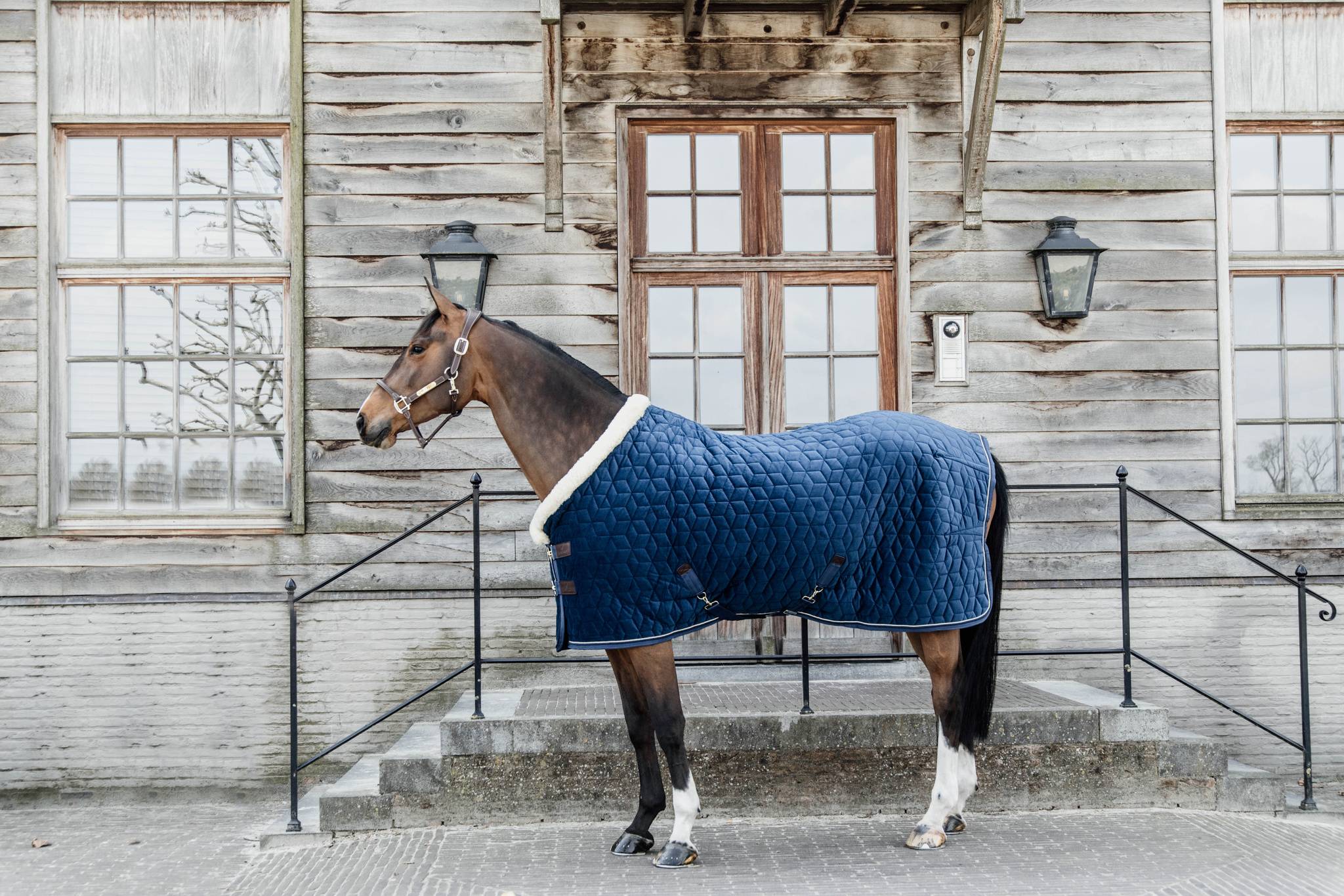 Kentucky Velvet Presentation Blanket 160g - Navy blue