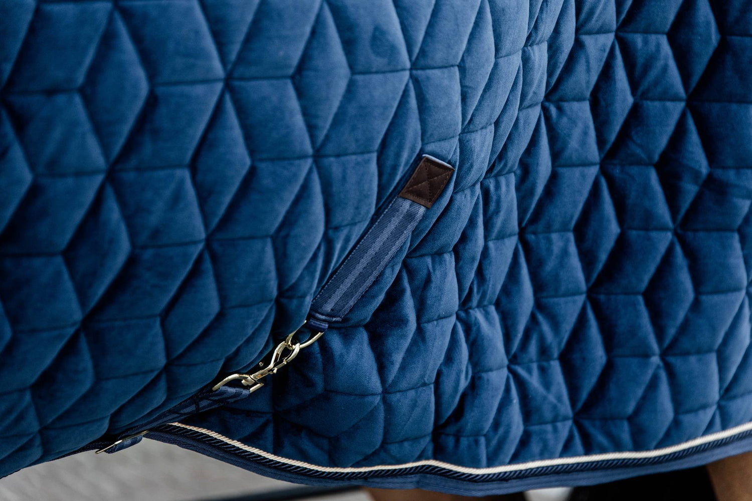 Kentucky Velvet Presentation Blanket 160g - Navy blue