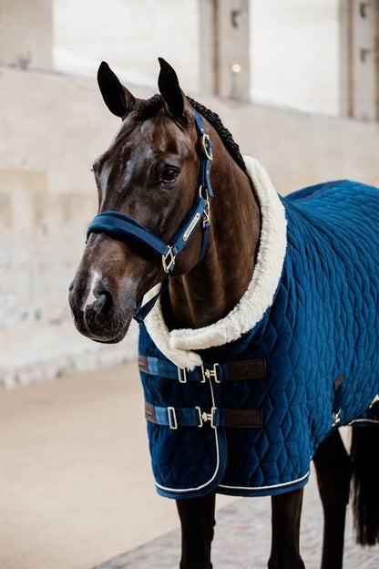 Kentucky Velvet Presentation Blanket 160g - Navy blue