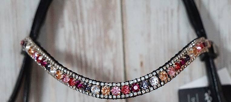 Frontal strass multicolore