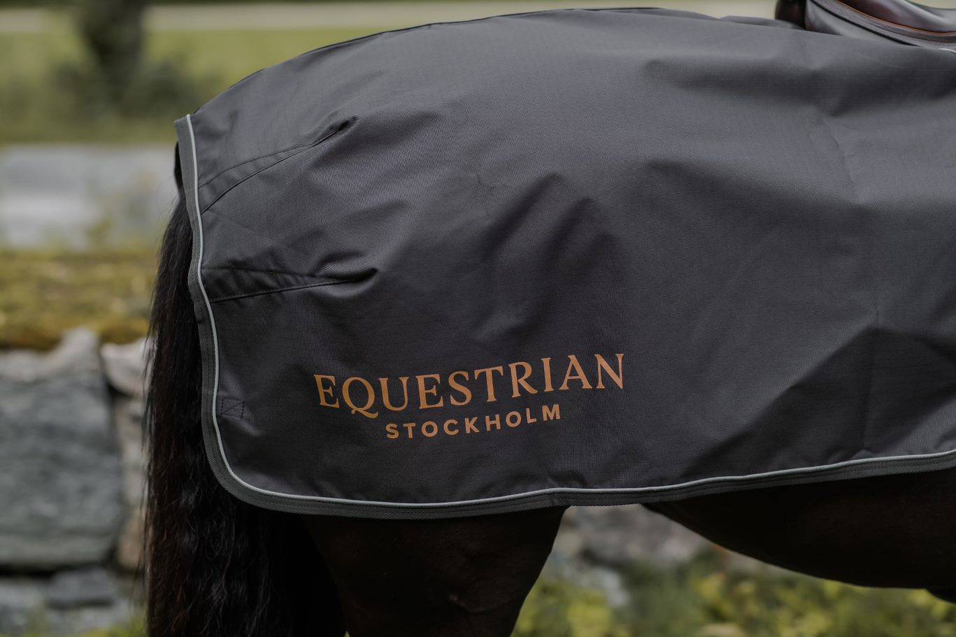 Equestrian Stockholm Rein Cover - Dark Sky