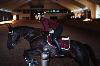 Tapis de selle Crystal Merlot Gold - Equestrian Stockholm