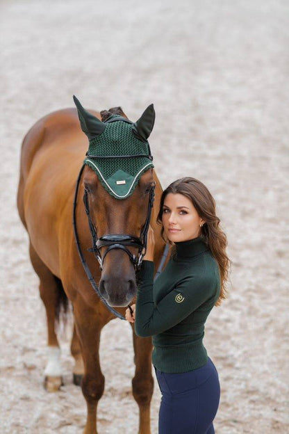 Pull col roulé Forest Green - Equestrian Stockholm