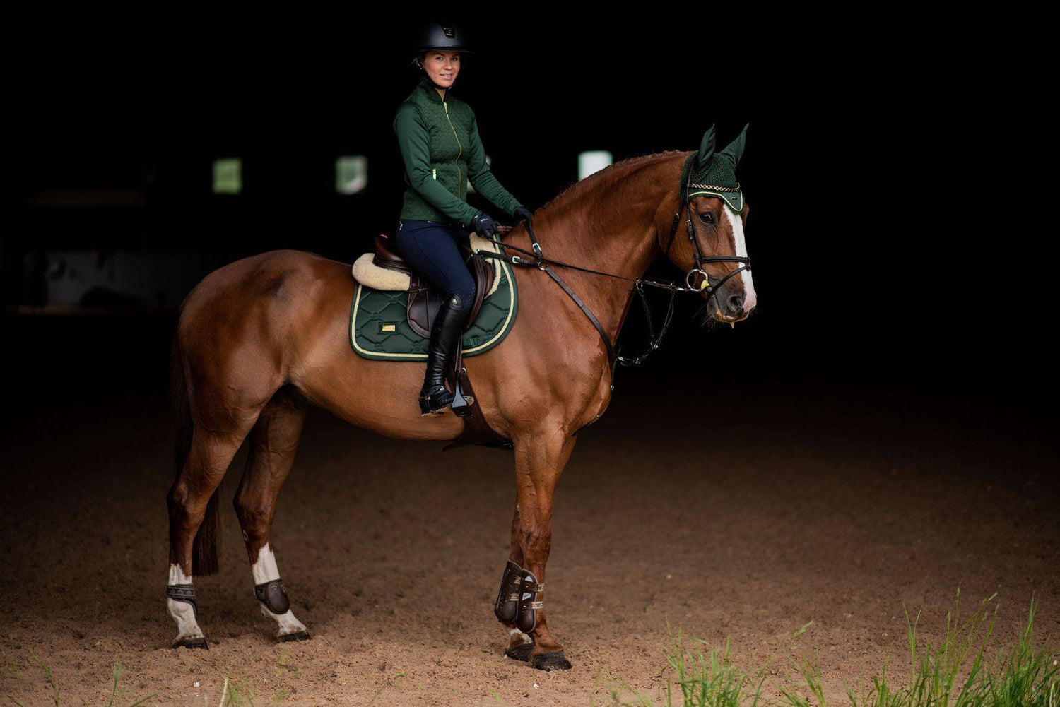 Forest Green saddle pad - Equestrian Stockholm 