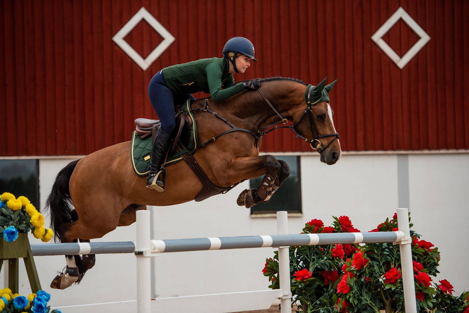 Forest Green saddle pad - Equestrian Stockholm 