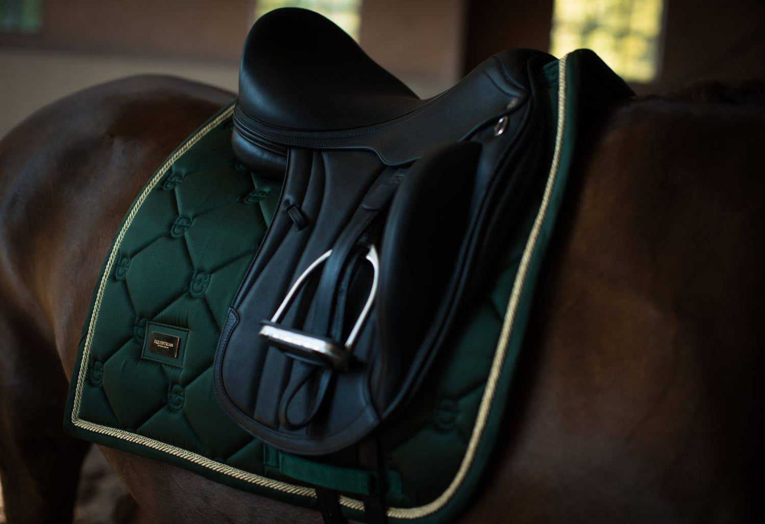 Forest Green saddle pad - Equestrian Stockholm 