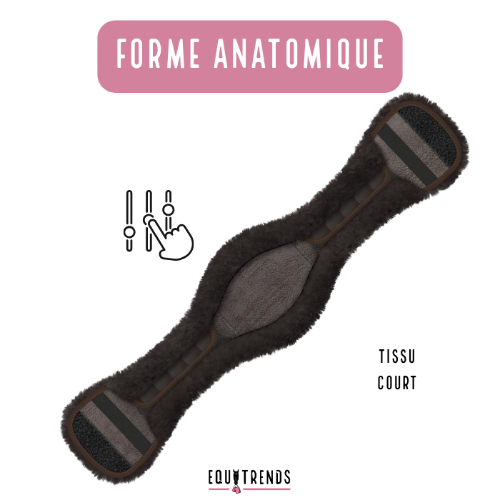 Fourreau de sangle WESTERN court (tissu) PERSONNALISABLE - MATTES
