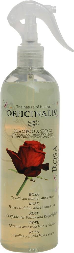 Shampooing sec à la rose chevaux bai et alezan - Officinalis