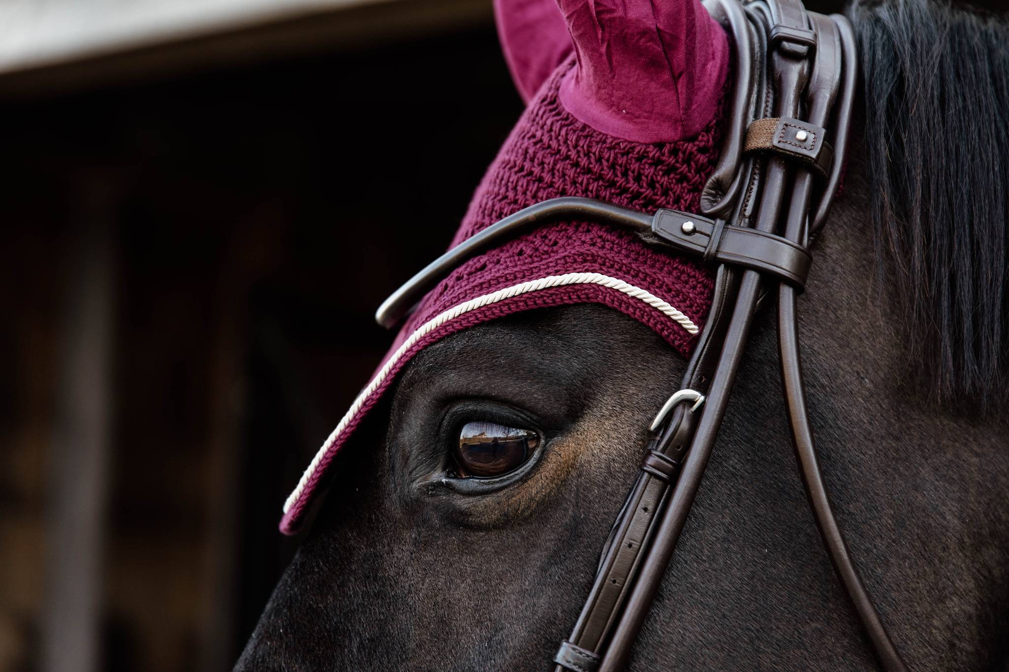 Bonnet Wellington Velvet Bordeaux - Kentucky