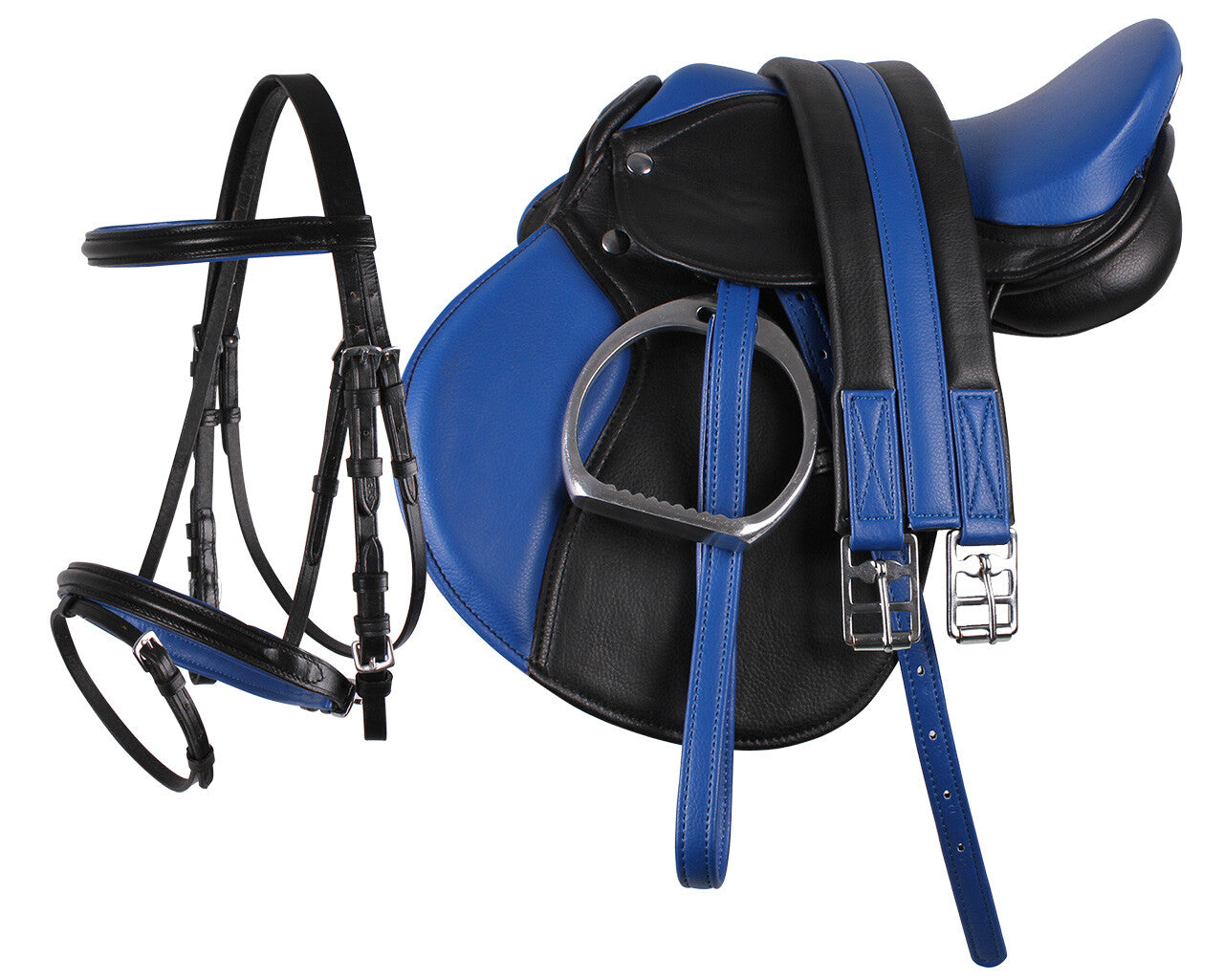 Ensemble De Coussinets De Selle Anglais Noir Voile Mouche Pour Cheval Ensemble De Coussinets De Selle Anglais Noir Voile Mouche Pour Cheval
