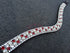 Frontal strass blanc et bordeaux