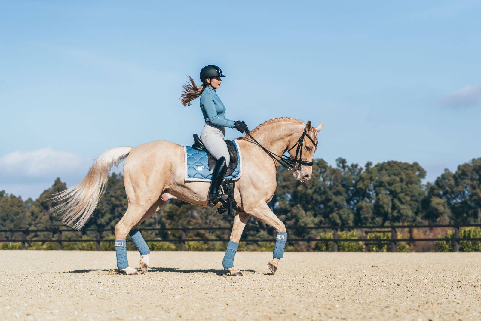 Tapis de selle Stone Blue - Equestrian Stockholm