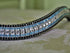 Frontal strass noirs, ciel et argent