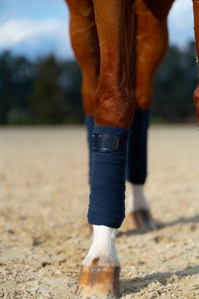 Sportive Navy polo stripes - Equestrian Stockholm