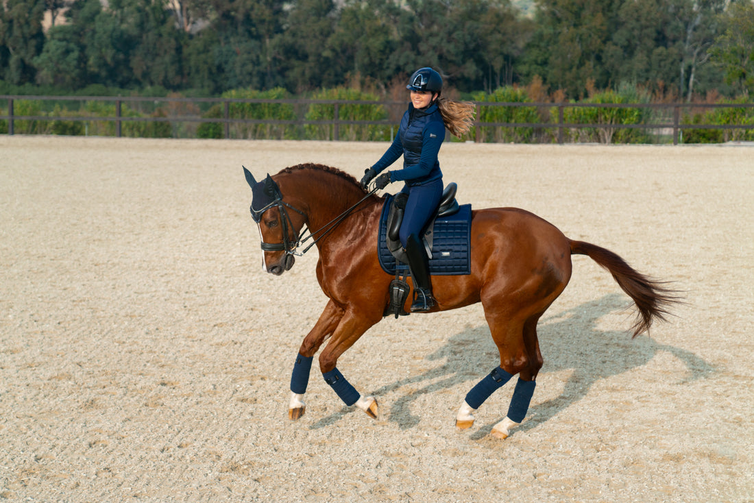 Sportive Navy polo stripes - Equestrian Stockholm