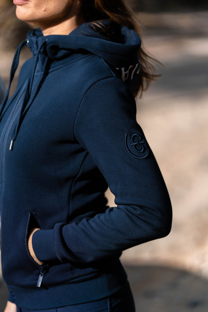 Sweatshirt Ideal Hoodie Sportive Navy - Equestrian Stockholm