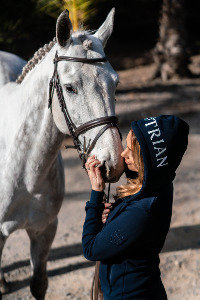 Sweatshirt Ideal Hoodie Sportive Navy - Equestrian Stockholm