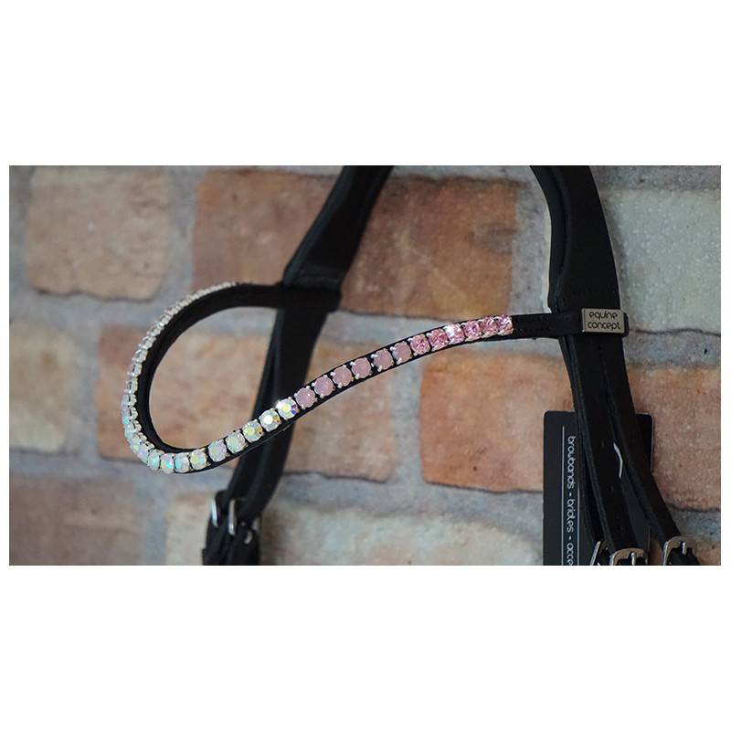 Candy Rosé rhinestone browband