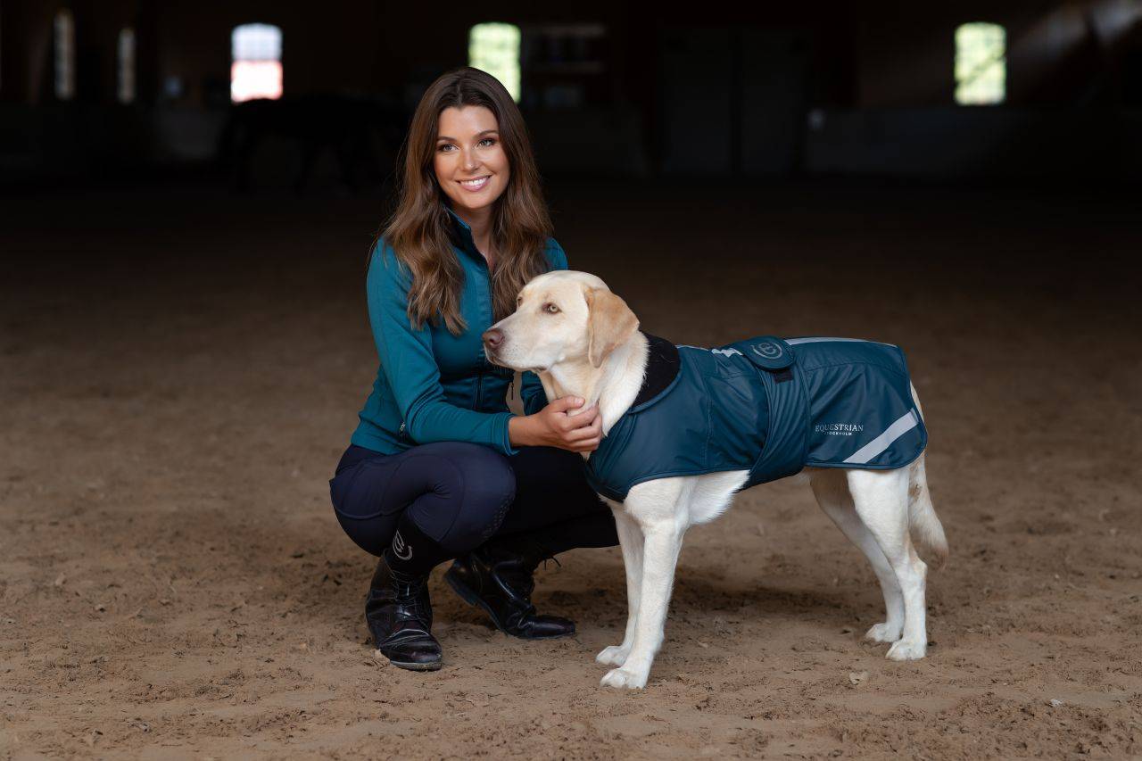 Couverture imperméable chien Aurora Blues - Equestrian Stockholm