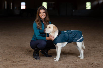 Couverture imperméable chien Aurora Blues - Equestrian Stockholm