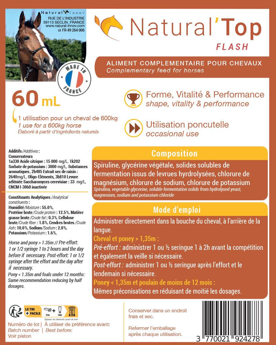 Seringue forme, vitalité, performance Natural&