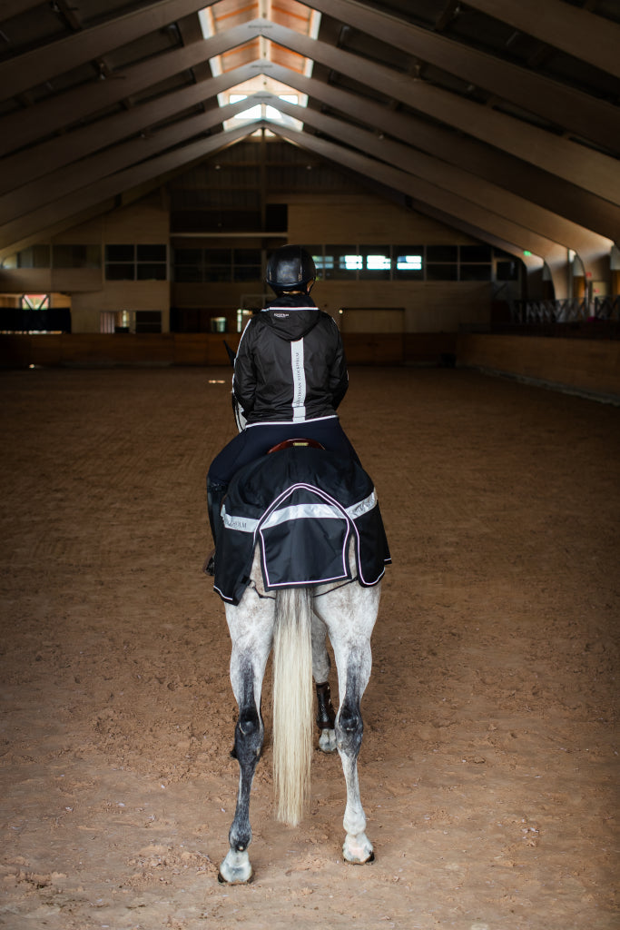 Luminous Black Rein Cover - Equestrian Stockholm