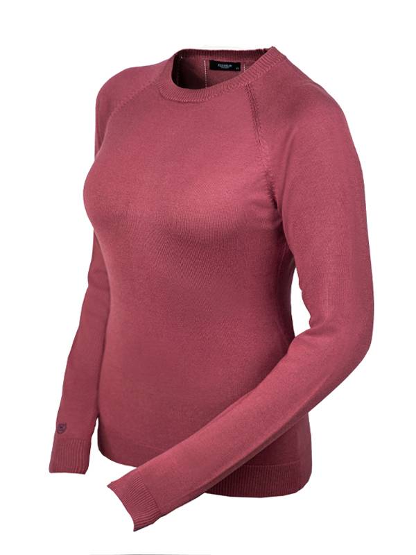 Round neck sweater Knitted Timeless Rose - Equestrian Stockholm