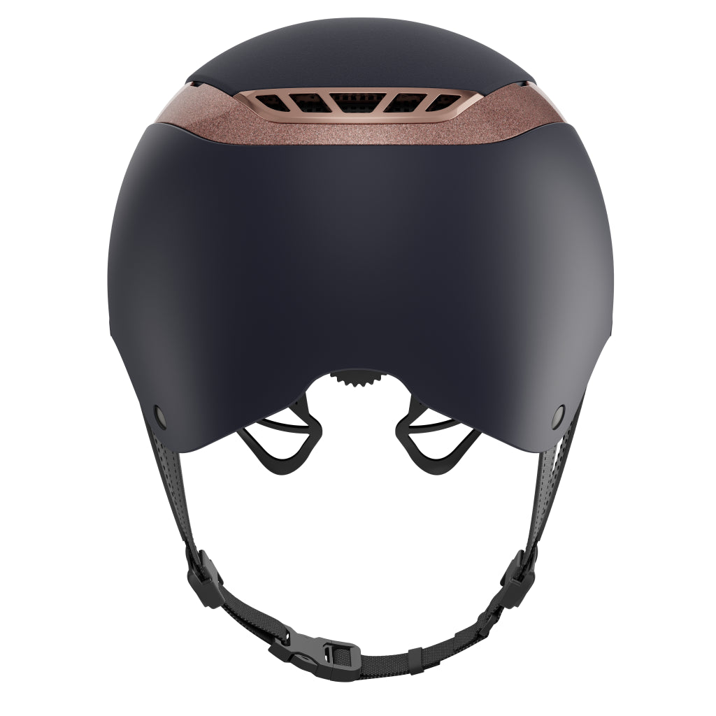 Casque AirLuxe Suprême Visière Polo Marine/Rose Gold - Abus