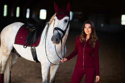 Tapis de selle Dark Bordeaux - Equestrian Stockholm