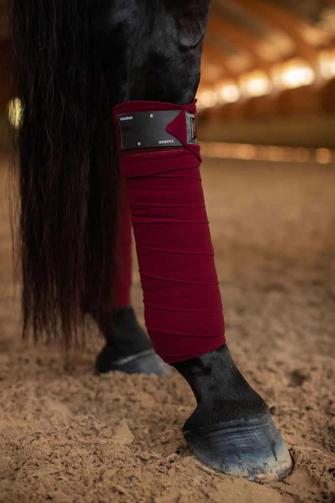 Bandes de polo Sportive Dark Bordeaux - Equestrian Stockholm