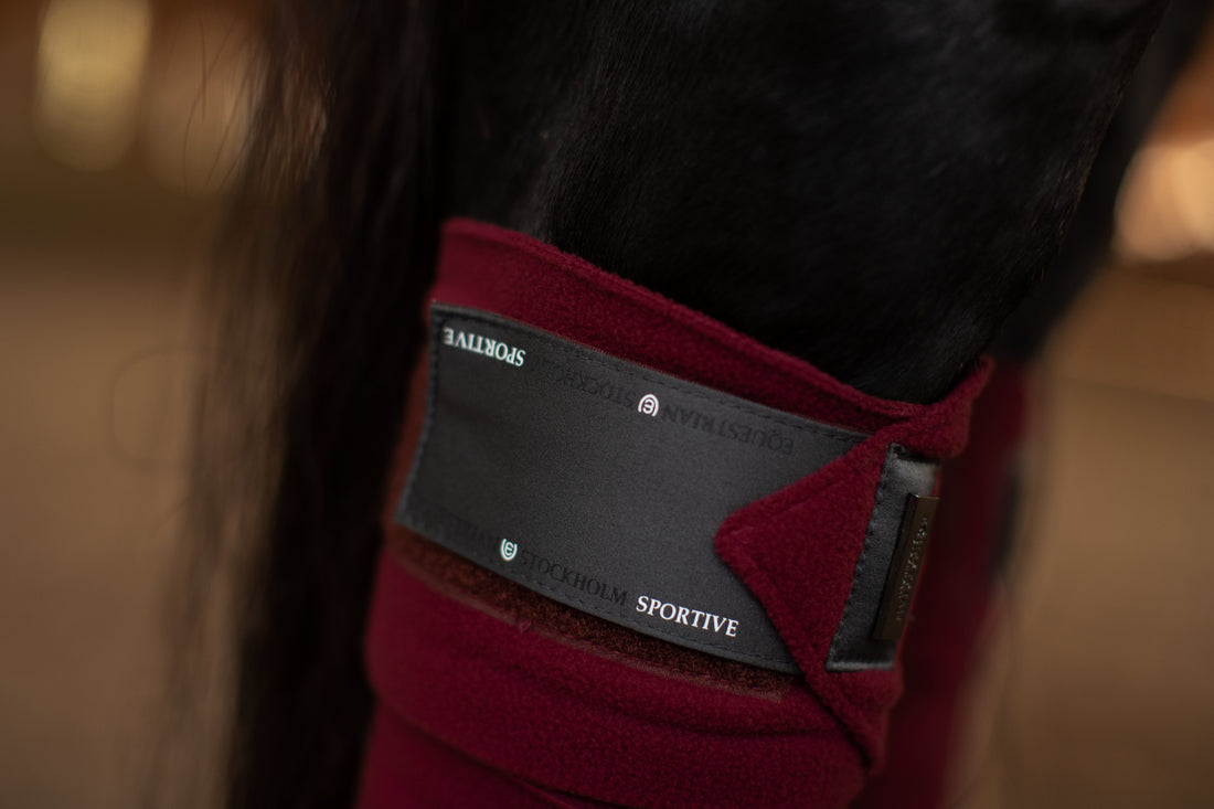 Bandes de polo Sportive Dark Bordeaux - Equestrian Stockholm