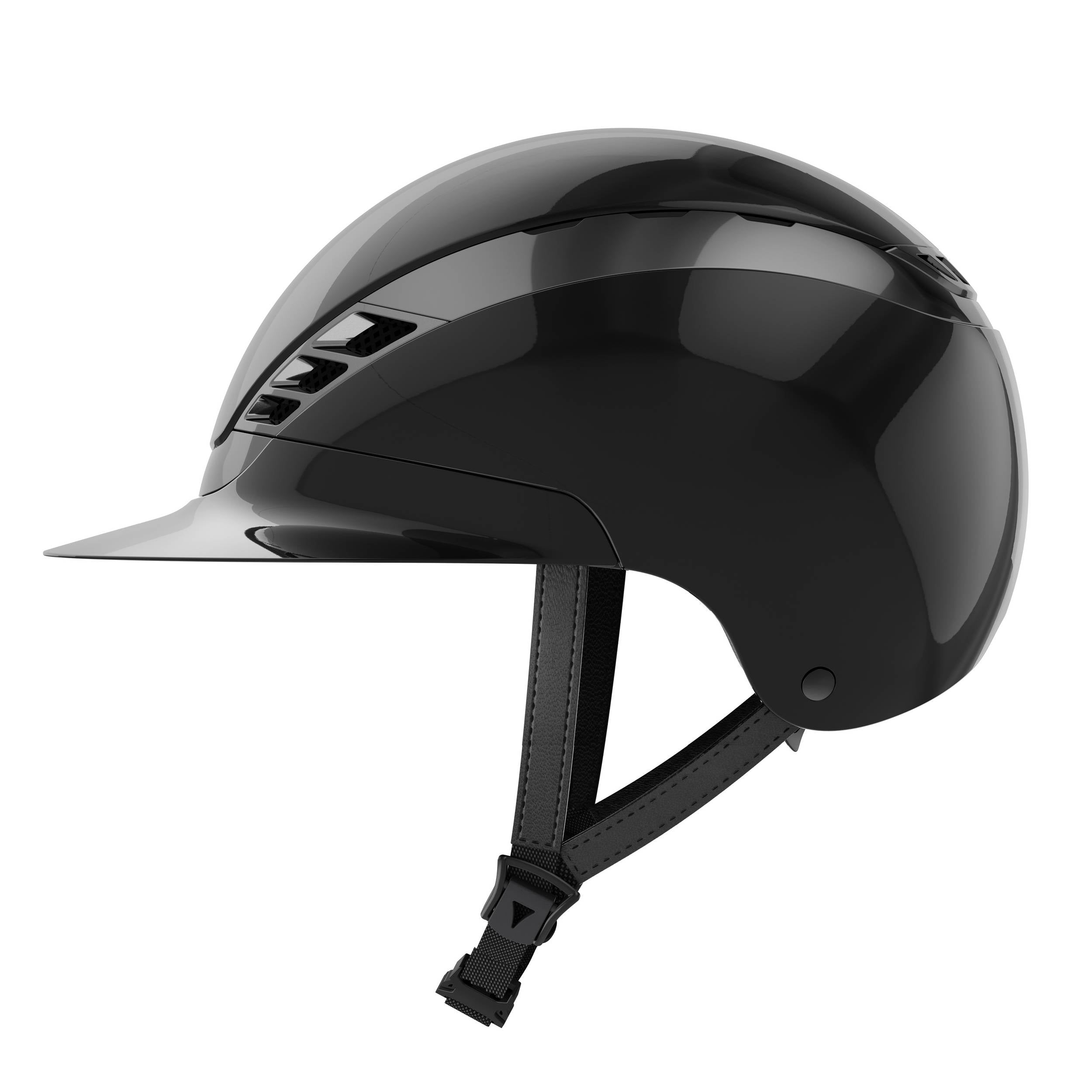 Casque AirLuxe Chrome Visière Polo Noir - Abus