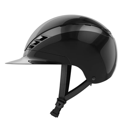 Casque AirLuxe Chrome Visière Polo Noir - Abus