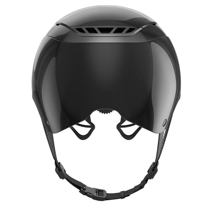 Casque AirLuxe Chrome Visière Polo Noir - Abus