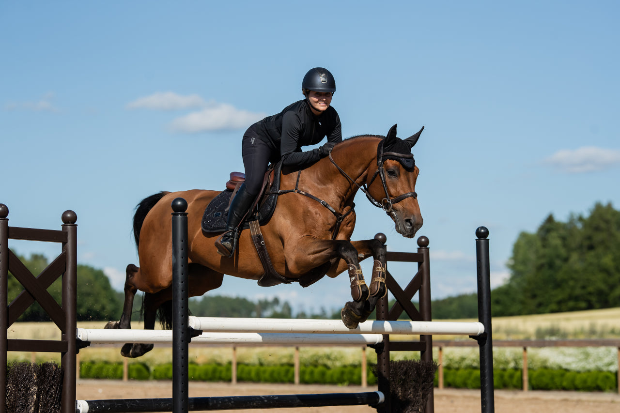 All Black Glimmer Fly Hat - Equestrian Stockholm