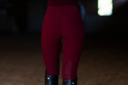 Elite Knee Grip Pants Dark Burgundy - Equestrian Stockholm