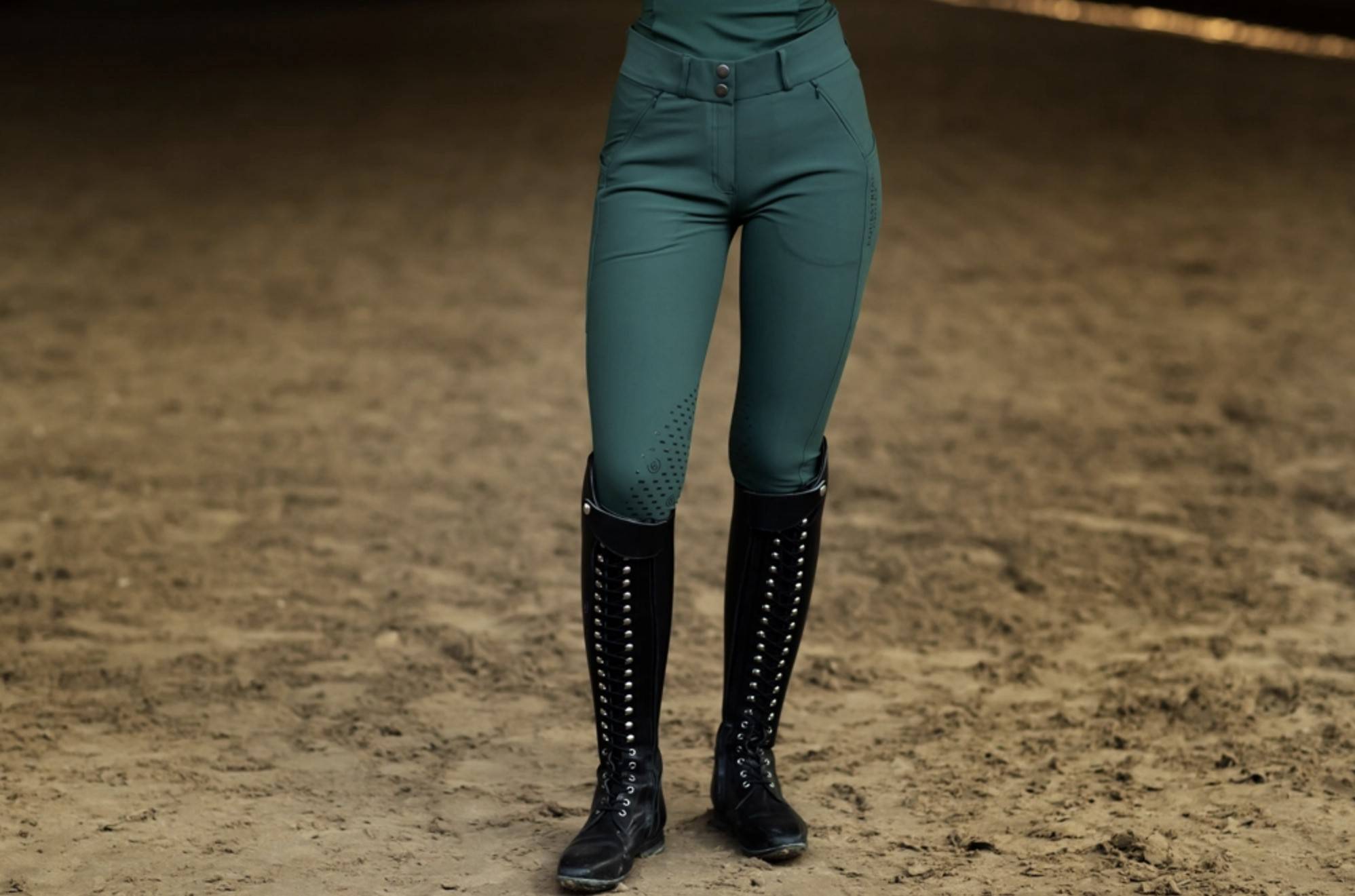 Knee Grip Elite Pants Sycamore Green - Equestrian Stockholm