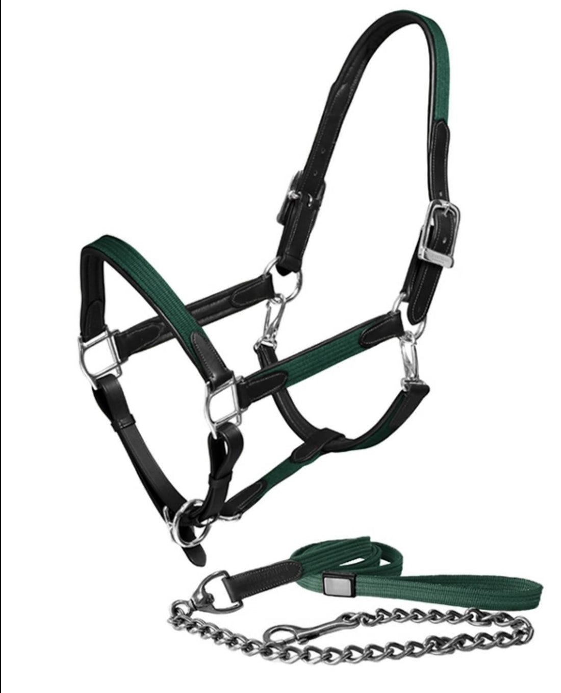 Sycamore Green leather halter and lead rope - Equestrian Stockholm