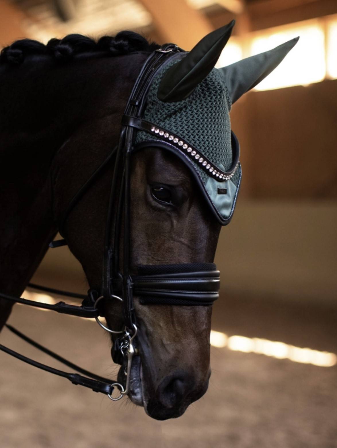 Fly cap Sycamore Green - Equestrian Stockholm