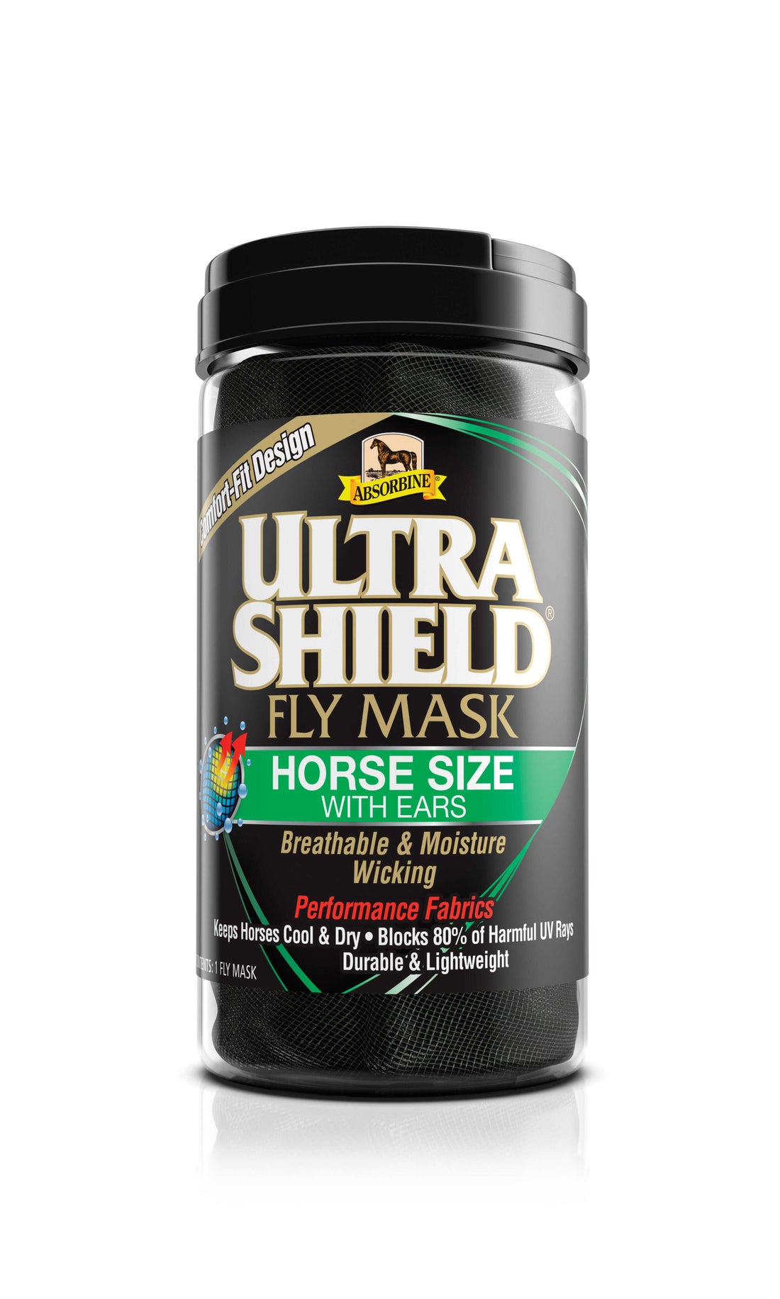 Masque anti-mouches Ultrashield avec oreilles - Absorbine