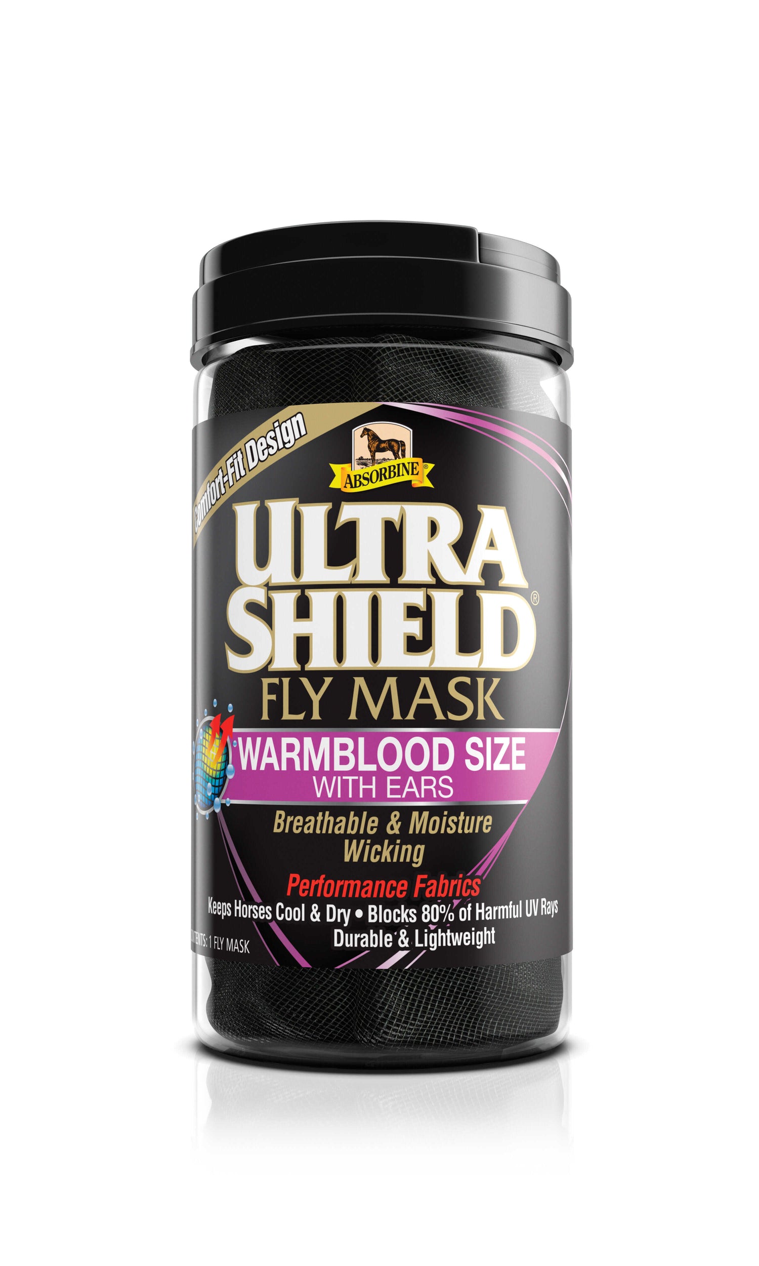 Masque anti-mouches Ultrashield avec oreilles - Absorbine