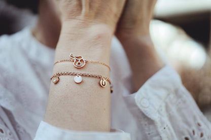 Bracelet avec breloques personnalisées - Ponytail &amp; Co