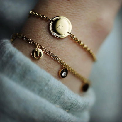 Bracelet with personalized medal - Ponytail &amp;amp; Co