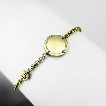 Bracelet with personalized medal - Ponytail &amp;amp; Co
