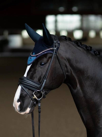 Bonnet anti-mouches Blue Meadow anti-bruit - Equestrian Stockholm