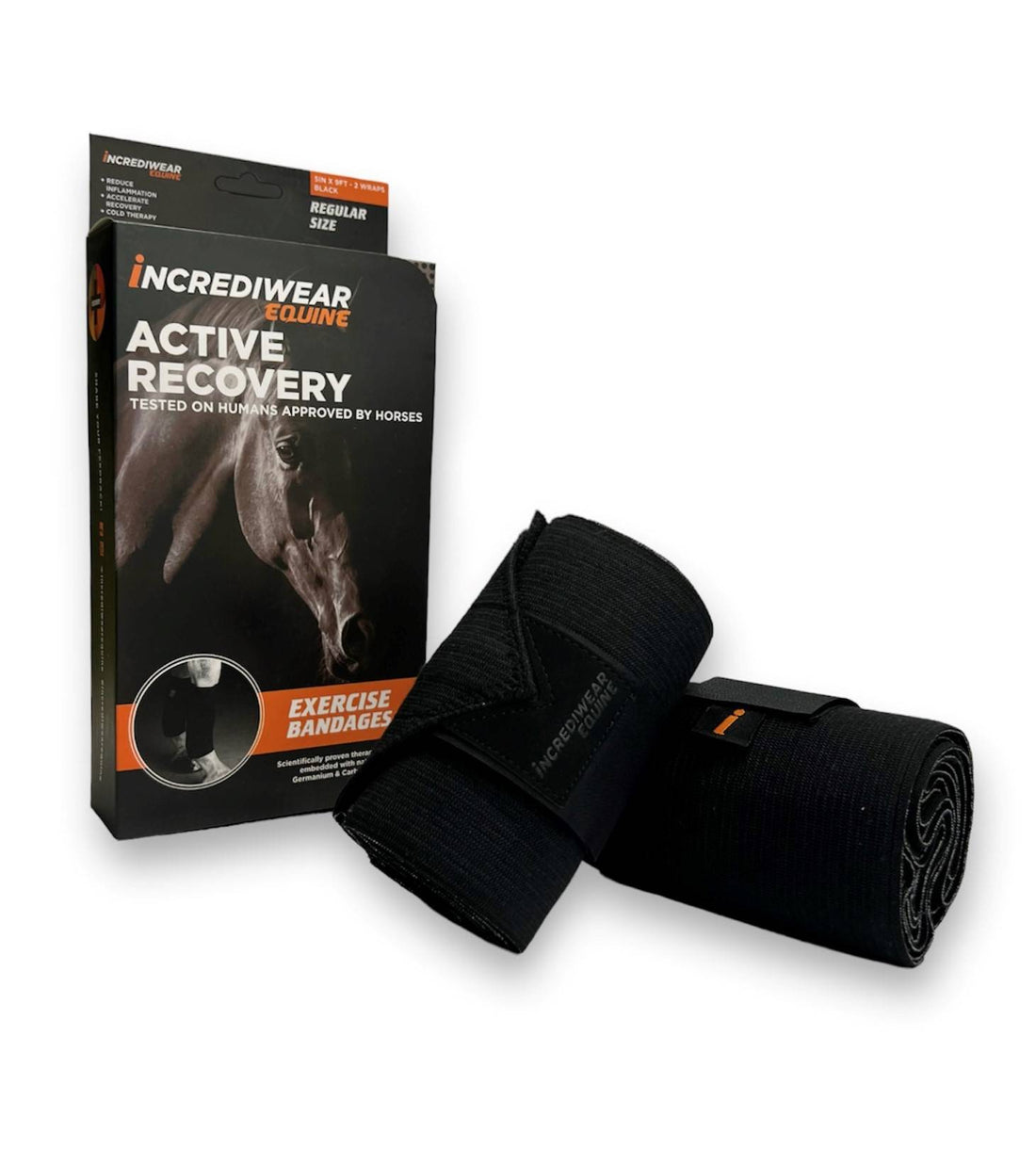 Bandes de travail circulation NOIR - Incrediwear Equine