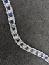 Frontal cristaux argent et marine