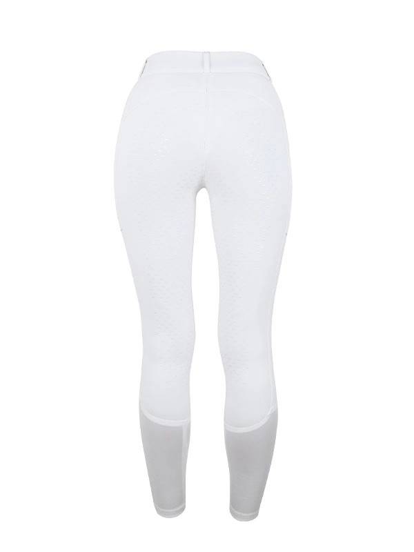 Pantalon Élite Full Grip White Blue Meadow - Equestrian Stockholm